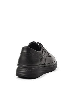 Forex 4011 Siyah Hakiki Deri Erkek Comfort Ayakkabı