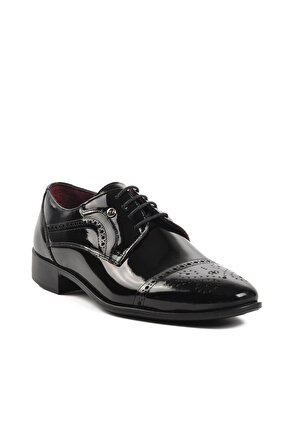 Pierre Cardin 7053 Siyah Rugan Hakiki Deri Erkek Klasik Ayakkabı