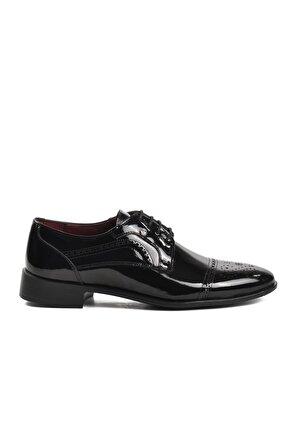 Pierre Cardin 7053 Siyah Rugan Hakiki Deri Erkek Klasik Ayakkabı