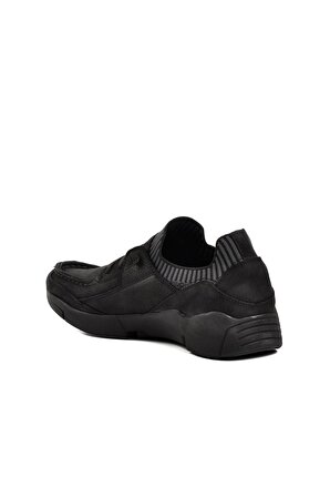 Free Foot 23410 Siyah Nubuk İçi Dışı Hakiki Deri Erkek Günlük Ayakkabı