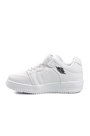 Cool Haykat Kısa-P Beyaz Cırtlı Çocuk Sneaker