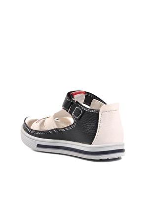 Ayakmod Şng 1010-B Lacivert-Beyaz-Kırmızı Cırtlı Bebek Günlük Ayakkabı