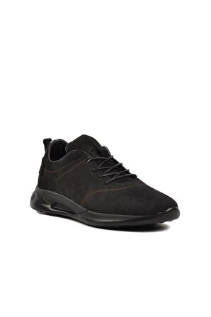 Winssto N164 Siyah Nubuk İçi Dışı Hakiki Deri Erkek Casual Ayakkabı
