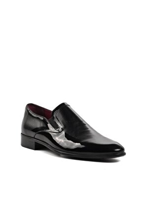Pierre Loti 9767 Siyah Rugan İçi Dışı Hakiki Deri Erkek Klasik Ayakkabı