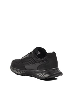 Walkway Troyes Siyah-Siyah Fileli Erkek Spor Ayakkabı