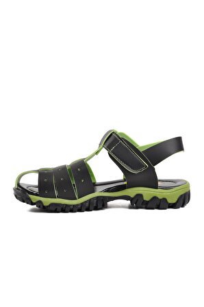 Ayakmod Arz 3100-F Siyah-Yeşil Erkek Çocuk Sandalet