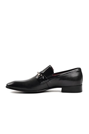 Pierre Loti 9686 Siyah Rugan İçi Dışı Hakiki Deri Erkek Klasik Ayakkabı