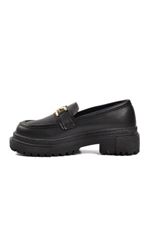 Walkway Dkc2311 Siyah Kadın Loafer Ayakkabı