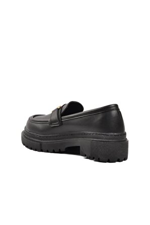 Walkway Dkc2311 Siyah Kadın Loafer Ayakkabı
