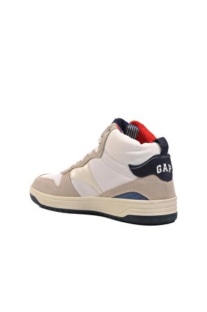 Gap Gp-1029 Beyaz-Kırmızı Bağcıklı Unisex Hi Sneaker