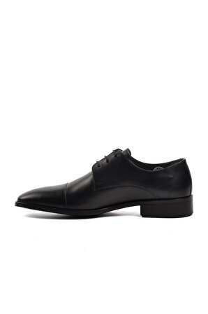 Fosco 2886 Siyah Hakiki Deri Erkek Klasik Ayakkabı