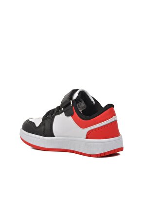 Walkway Sloga-P Siyah-Beyaz-Kırmızı Çocuk Spor Ayakkabı