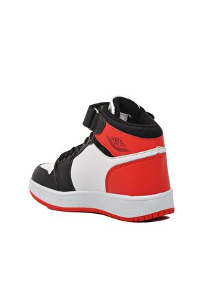 Walkway Sloga Hı-P Siyah-Beyaz-Kırmızı Çocuk Spor Ayakkabı