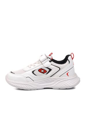 Ayakmod 720-F Beyaz-Kırmızı Çocuk Spor Ayakkabı