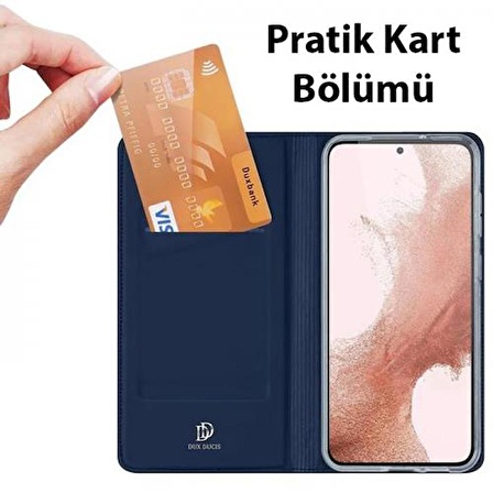 Coofbe Kapaklı Cüzdan Bölmeli Deri Samsung Galaxy S23 Kılıf TPU PU Deri Magnetic Galaxy S23 Kılıf