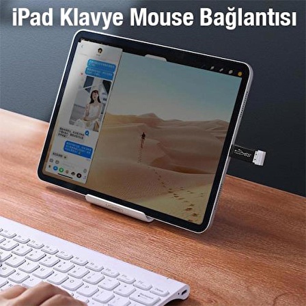 Coofbe USB to Type-C Çevirici Dönüştürücü Flash Bellek Klavye Mouse Cevirici İpad Macbook Huawei Uyum