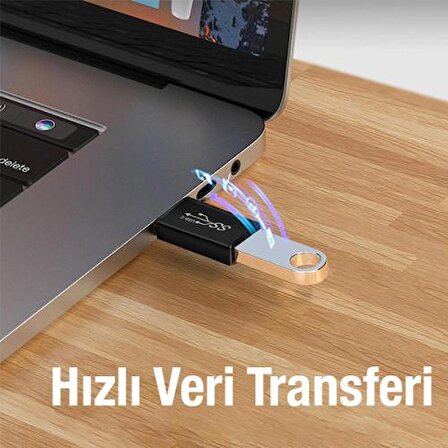 Coofbe USB to Type-C Çevirici Dönüştürücü Flash Bellek Klavye Mouse Cevirici İpad Macbook Huawei Uyum