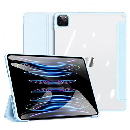 Coofbe Uyku Modlu Standlı Şeffaf Arka Kapak iPad Pro 12.9 Kılıf iPad Pro 12.9 Tablet Kılıf 2022-2021-2020-2018