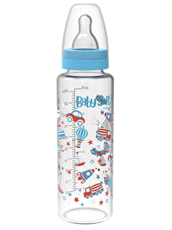 Baby Soft Cam Biberon 250 ml Mavi