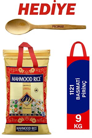 Mahmood Rıce 1121 Basmati Pirinç 9Kg + Tahta Kaşık (Hediye)