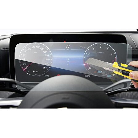 Mercedes EQE 350+ 12.3" Dijital Gösterge Mat Ekran Koruyucu