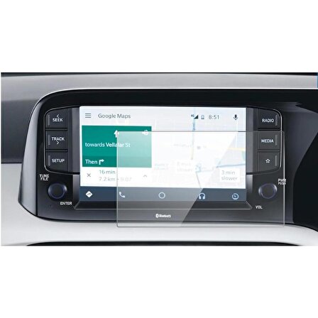 Hyundai i10 8 İnç Multimedya Ekran Koruyucu Nano Şeffaf