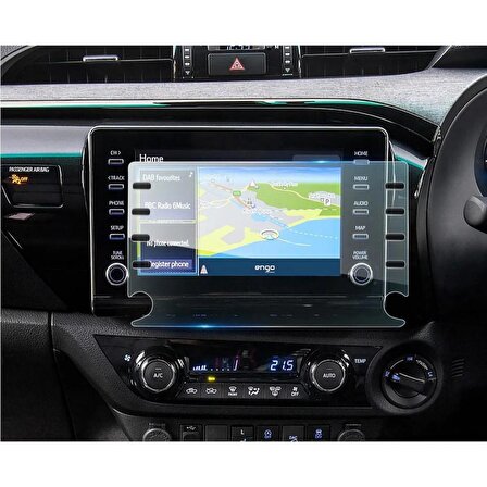 Toyota Hilux 8 inç Multimedya Ekran Koruyucu Şeffaf Nano