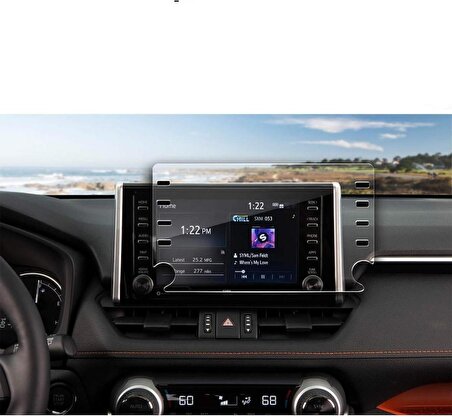 Toyota Hilux 8 inç Multimedya Ekran Koruyucu Şeffaf Nano