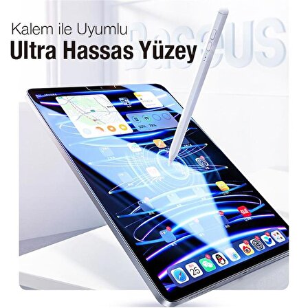Baseus Paperfeel Ultra HD Çözünürlük Pet Materyal Apple iPad 12.9inç (2018-2022) Ekran Koruyucu Darbe Emici Pet