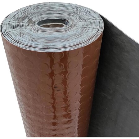 PVC Para Zemin Kaplama Yer Döşemesi Muşamba 1.6mm Kahverengi 100x100cm