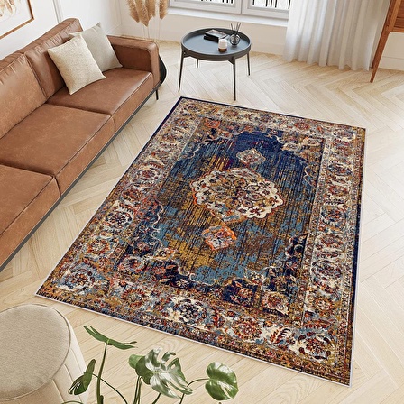 Dijital Baskı Yıkanabilir Kaymaz Taban Salon Halısı Ve Yolluk RVG0789