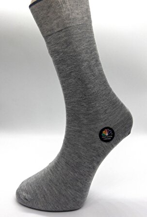 CİHO SOKCS Premium Dikişsiz 8 Çift 4 Mevsim Penye Pamuk Siyah-Füme-Gri-Lacivert Erkek Soket Çorap