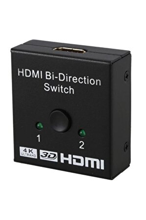 2 Port Çift Yönlü Hdmi Switch Splitter Ekran Monitör Çoklayıcı Çoğaltıcı 