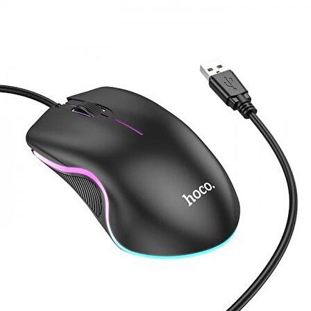 Coofbe Hc Seri RGB Işıklı 1.4Mt Kablolu Yüksek Hassasiyetli 1000DPI Gamer Mouse Oyuncu Mouse Ergonomik Tasarım Tak Kullan