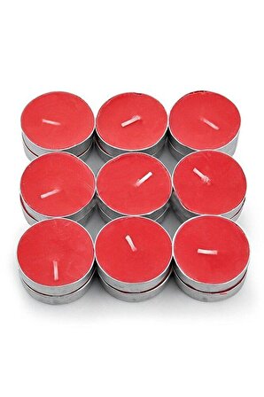 Kırmızı Tealight Mum 10 Adet