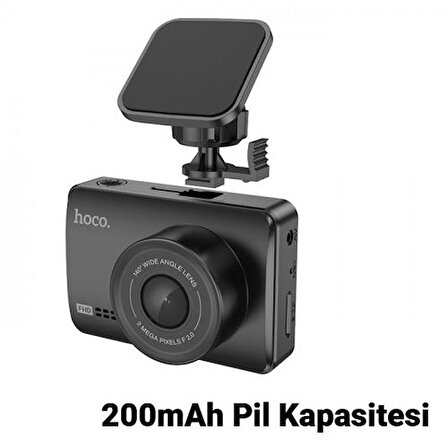 Coofbe Hc Seri 200mAh Şarjlı 1080P Akıllı  Araç Kamerası 140° Geniş Açı Gece Görüşlü Araç Kamerası