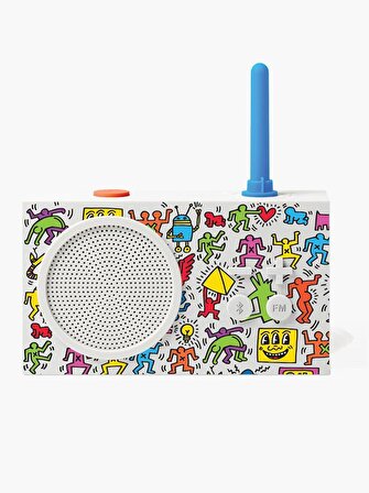 Lexon Tykho 3 Bluetooth Hoparlör ve Radyo  X Keith Haring  - Happy