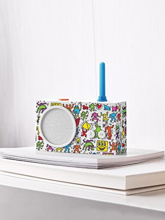 Lexon Tykho 3 Bluetooth Hoparlör ve Radyo  X Keith Haring  - Happy