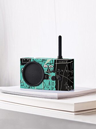 Lexon Tykho 3 Bluetooth Hoparlör ve Radyo X Jean-Michel Basquiat Pi