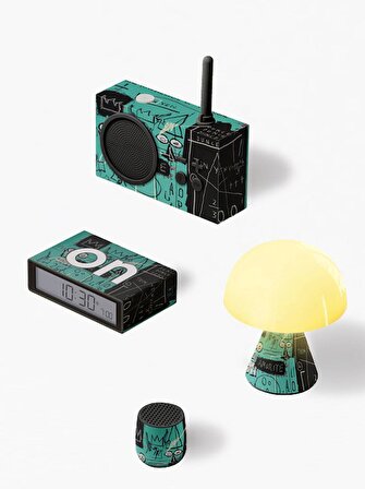 Lexon Tykho 3 Bluetooth Hoparlör ve Radyo X Jean-Michel Basquiat Pi