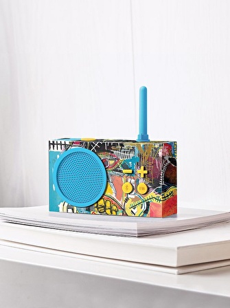 Lexon Tykho 3 Bluetooth Hoparlör ve Radyo X Jean-Michel Basquiat Skull