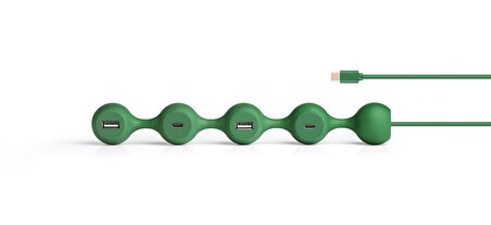 Lexon Peas Hub C USB Çoğaltıcı Koyu Yeşil