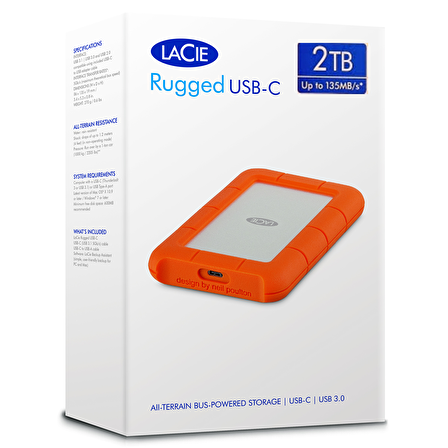 LaCie Rugged Mini 2TB 2.5 USB-C (USB 3.1) STFR2000800