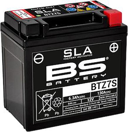 BS BATTERY BTZ7S-SLA MOTOSİKLET AKÜ