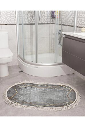 Kaydırmaz Tabanlı Süngerli  SAÇAKSIZ Banyo Halısı (60x100 Cm) - Banyoda Kaymaya Son!