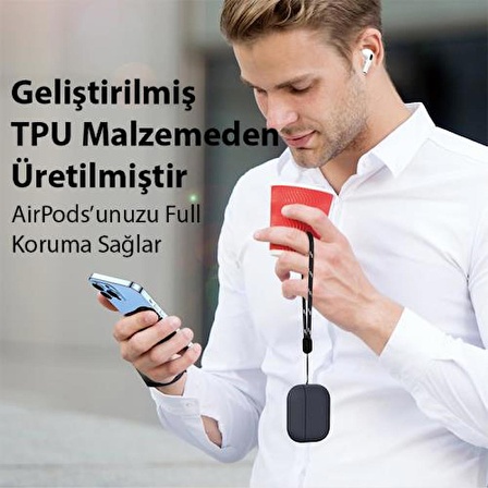 Coofbe Toz Koruma Kulaklık Askılıklı AirPods Pro Kulaklık Kılıfı AirPods Pro 2 Kulaklık Kılıfı