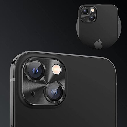 Coofbe 3D Hd Görüntü Tempered Metal İphone 15 Kamera Koruma Camı İphone 15 Plus Kamera Lens Koruma