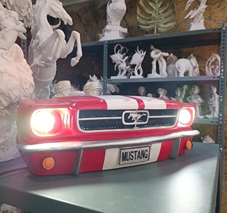 Işıklı Ford Mustang Duvar Araba Tamponu