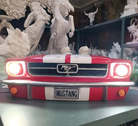 Işıklı Ford Mustang Duvar Araba Tamponu