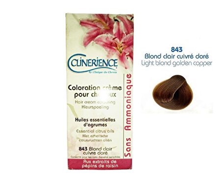 Clinerience Doğal Saç Boyası 843 - Açık Sarı Altın Bakır